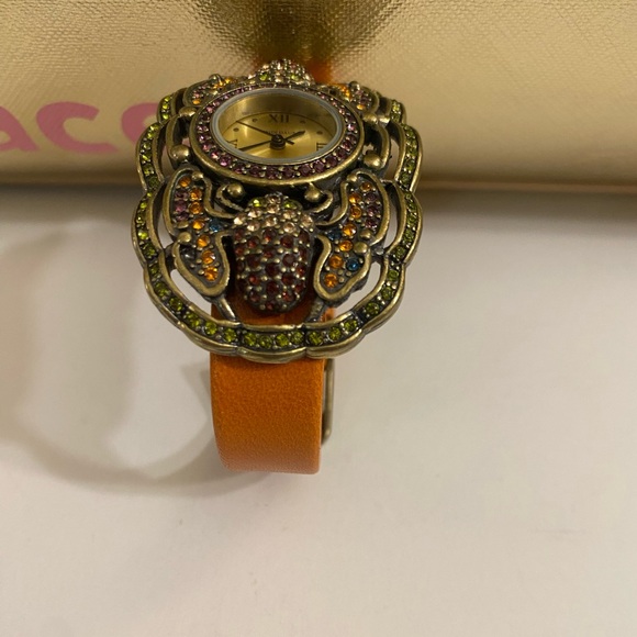 Heidi Daus quartz w/bronze-tone, multi-color Swarovski crystal-embellish main image 4